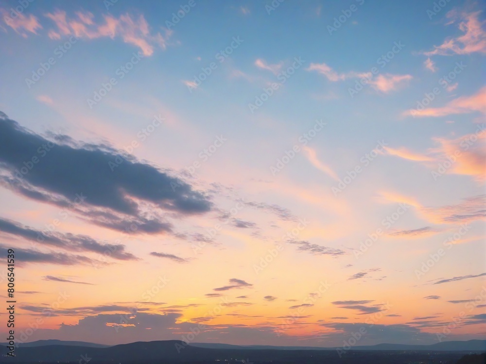 Fototapeta premium sunset in the sky