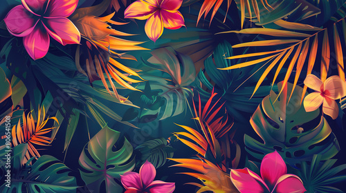 Summer vacation pattern wallpaper