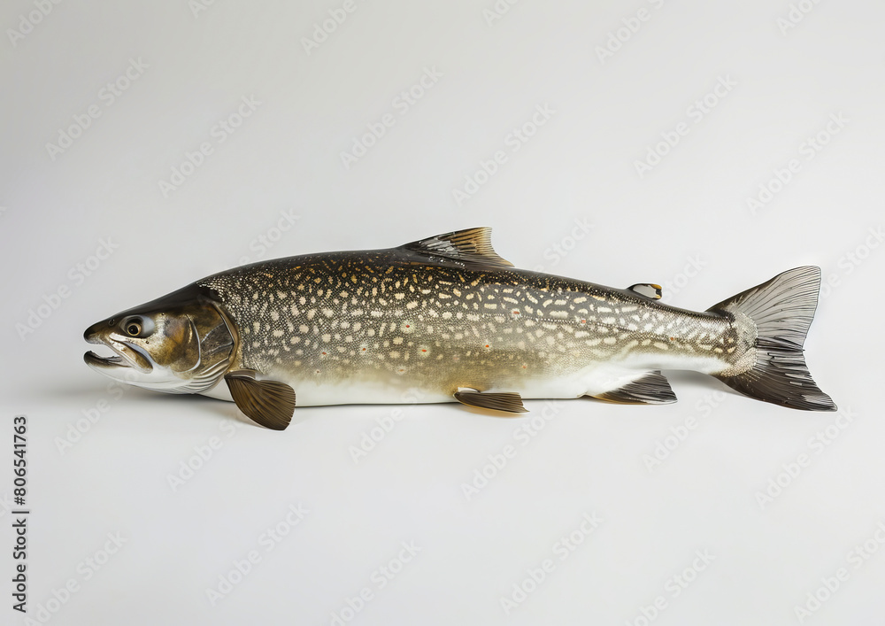 Naklejka premium A large fish is shown on a white background.