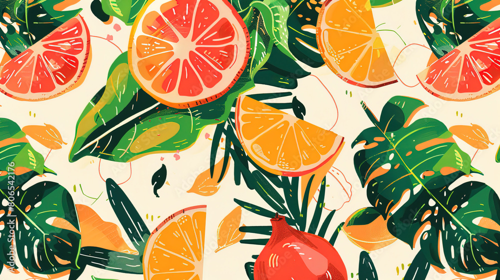 Summer vacation pattern wallpaper Summer vacation pattern wallpaper