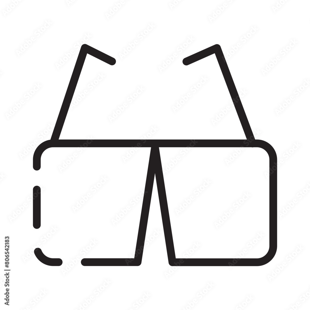 Glass Protective Safety Line Icon