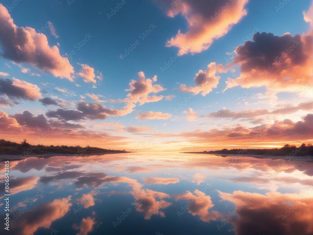 Fototapeta premium sunset over the sea