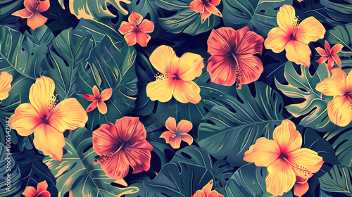 Summer pattern wallpaper © pixelwallpaper