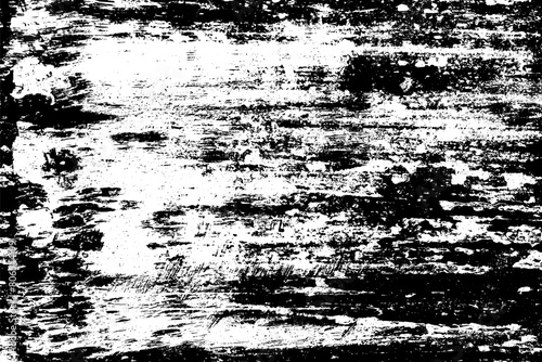 Black and white grunge. Distress overlay texture. Abstract surface dust and rough dirty wall background concept. Worn, torn, weathered effect. Vector illustration, EPS 10. 