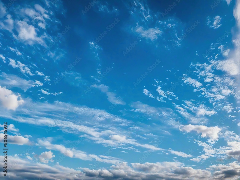 blue sky with clouds