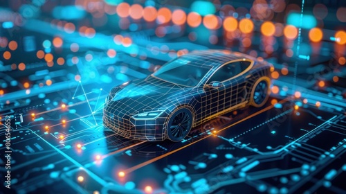 Examine the role of blockchain technology in enhancing transparency and security within electric vehicle charging networks, fostering trust among stakeholders. photo