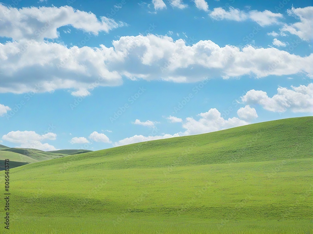 field and blue sky