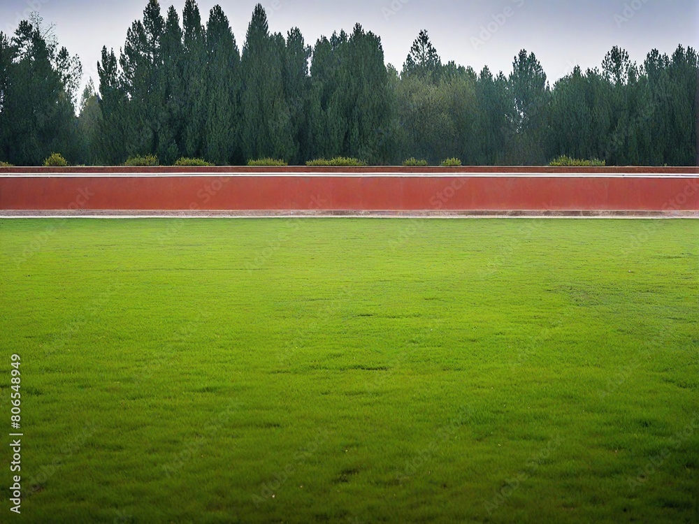 Obraz premium red and green grass