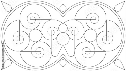 Geometric Coloring Page M_2204109