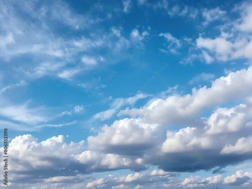 blue sky with clouds