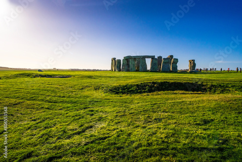 Tourist destinations Stonehenge Prehistoric Monument, UNESCO World Heritage Site, near Amesbury, Wiltshire, England, United Kingdom, Europe