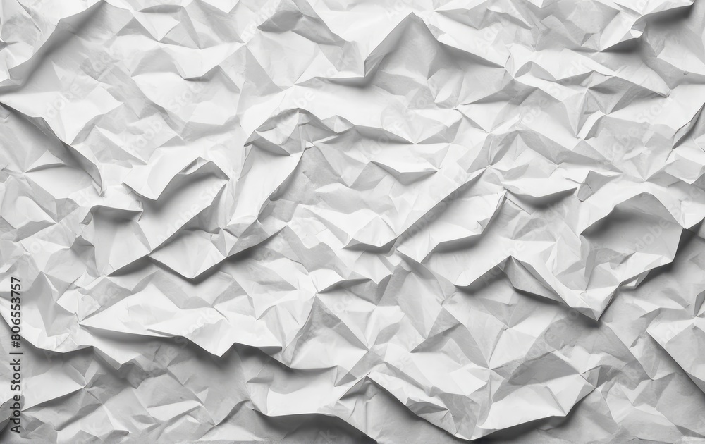 Old crumpled white paper texture Old crumpled white paper texture