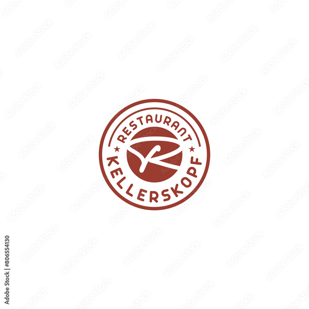 restaurant Letter R logo template elements restaurant Letter R logo template elements