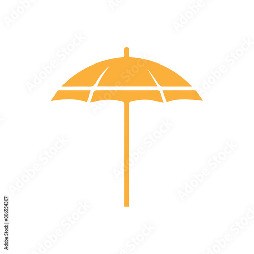 umbrella beach flat design