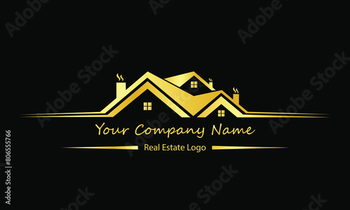 Real estate logo realtor logo property logo design vector template