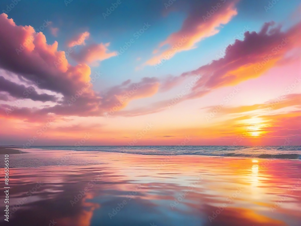 Fototapeta premium sunset in the sea