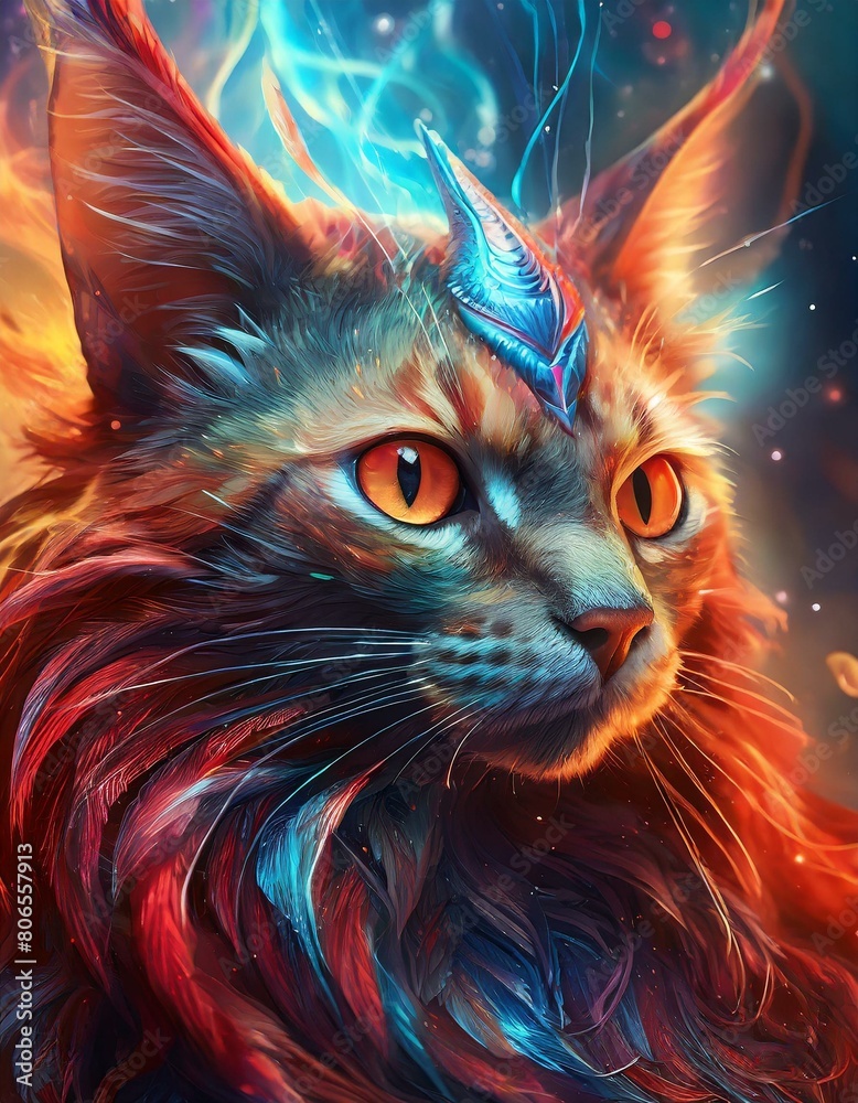 Magical Mythical Cosmic Phoenix Cat Magical Mythical Cosmic Phoenix Cat