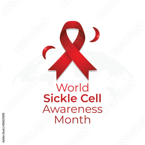 vector graphic of world sickle cell awareness day good for world sickle cell awareness day celebration. flat design. flyer design.flat illustration.