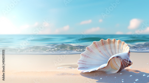 Beautiful shells on the beach