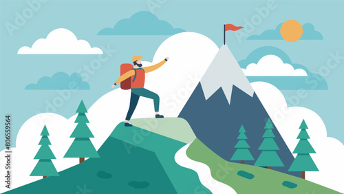 A solo hike to a mountain summit with no music or podcasts just the sounds of nature and the satisfaction of reaching the top..