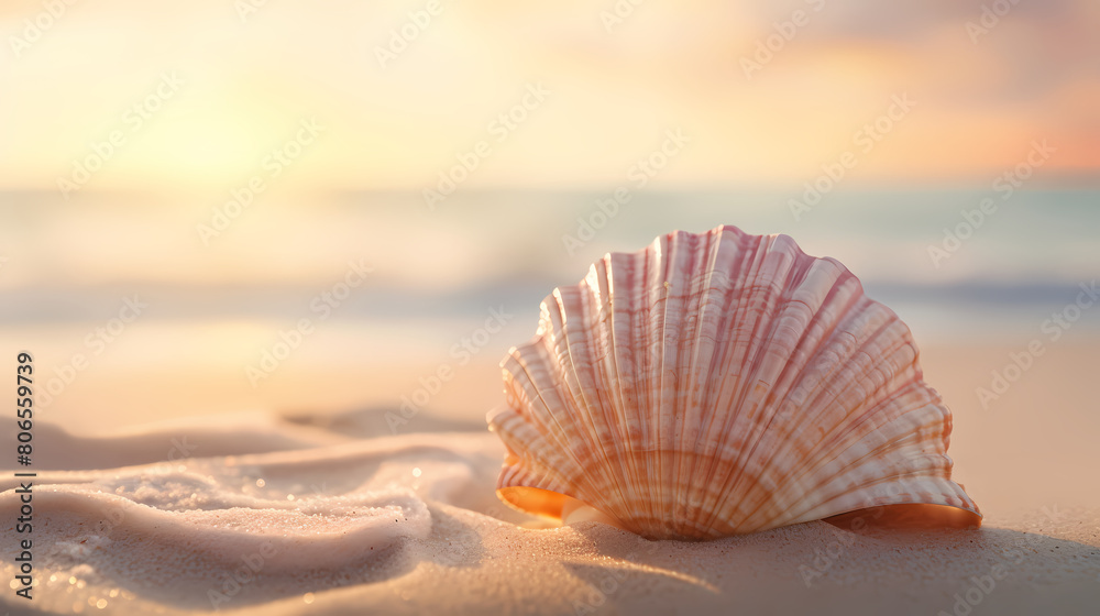 Beautiful shells on the beach Beautiful shells on the beach