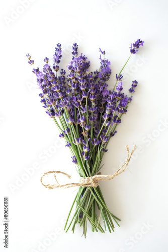 A fresh bunch of lavender with purple flowers and a calming aroma
