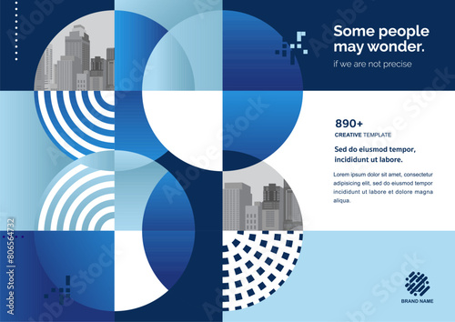 Template vector design for Brochure, Annual Report, Web design Poster, Corporate Presentation, Flyer, layout modern with size horizontal, Easy to use and edit.