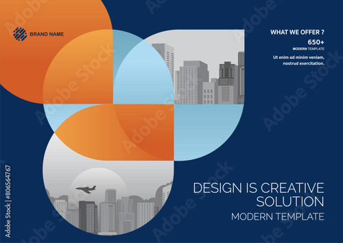 Template vector design for Brochure, Annual Report, Web design Poster, Corporate Presentation, Flyer, layout modern with size horizontal, Easy to use and edit.