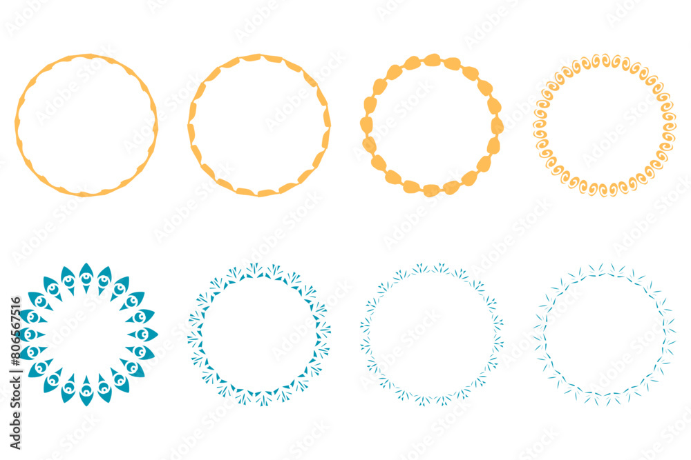 Decorative ornament frame set design Decorative ornament frame set design