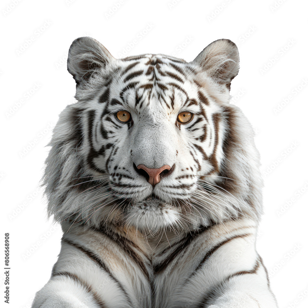 Fototapeta premium Tiger isolated on a transparent background