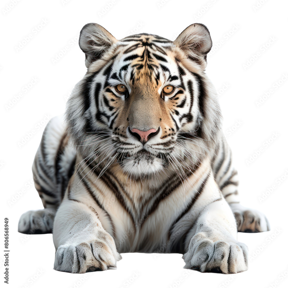 Obraz premium Tiger isolated on a transparent background