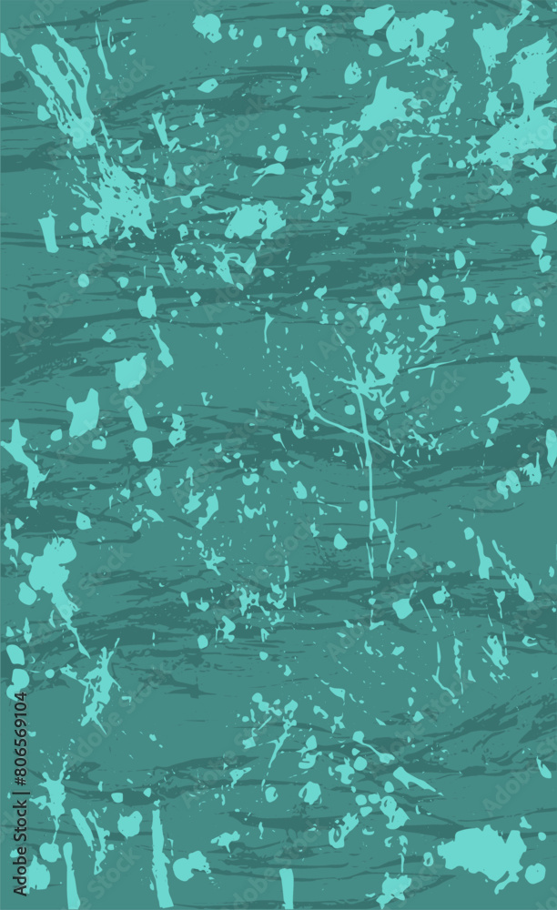 Turquoise grunge style background. Vector texture of paint, streaks, blotches Turquoise grunge style background. Vector texture of paint, streaks, blotches