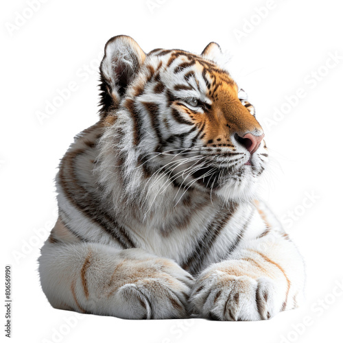 Tiger isolated on a transparent background