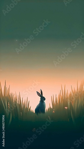 Rabbit Background | Nature background | Mobile Wallpaper 