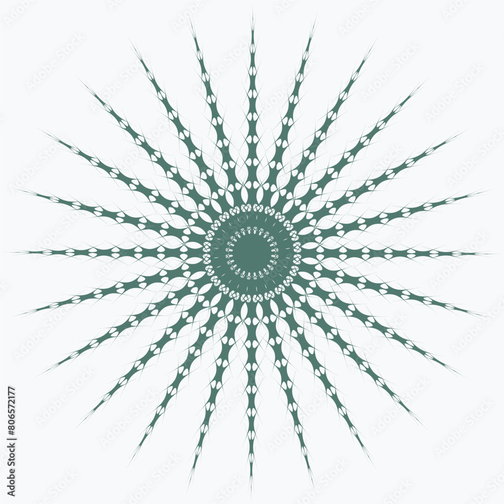 Obraz premium Pattern element on a white background. The vector image can be used as a decoration for fine art.