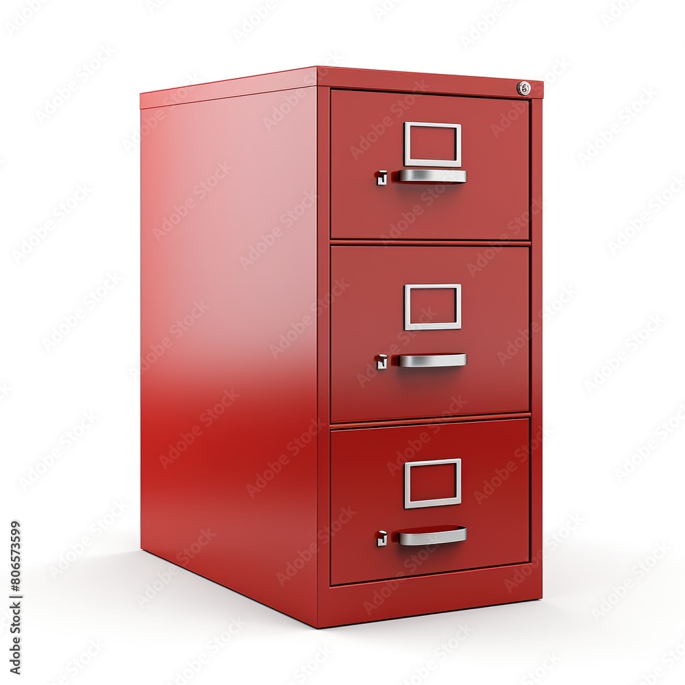 Filing cabinet red Filing cabinet red