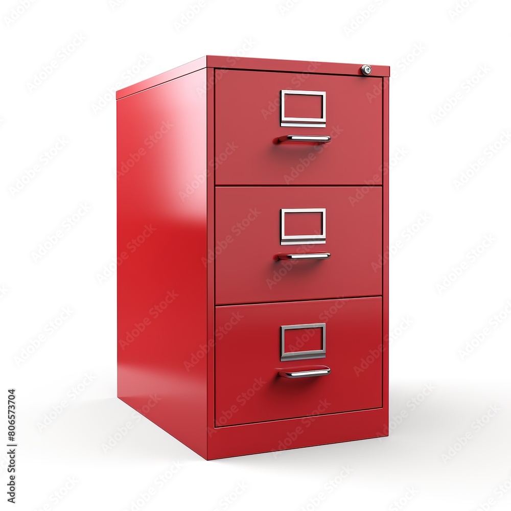 Filing cabinet red Filing cabinet red