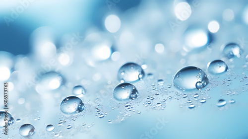 The bubbles float upward, creating a fresh and energizing atmosphere