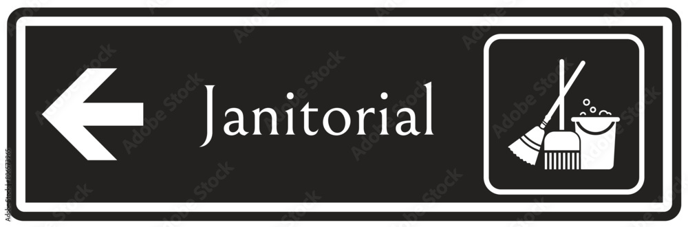 Fototapeta premium Janitor sign