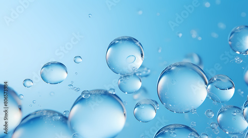 The bubbles float upward, creating a fresh and energizing atmosphere