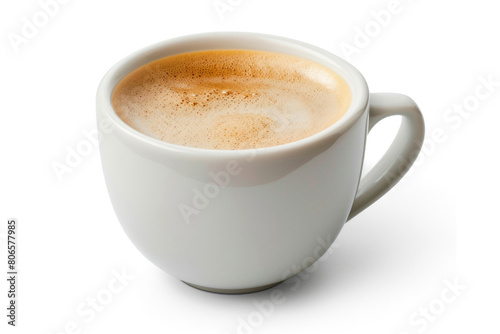 A gourmet coffee cup with a perfect crema on top