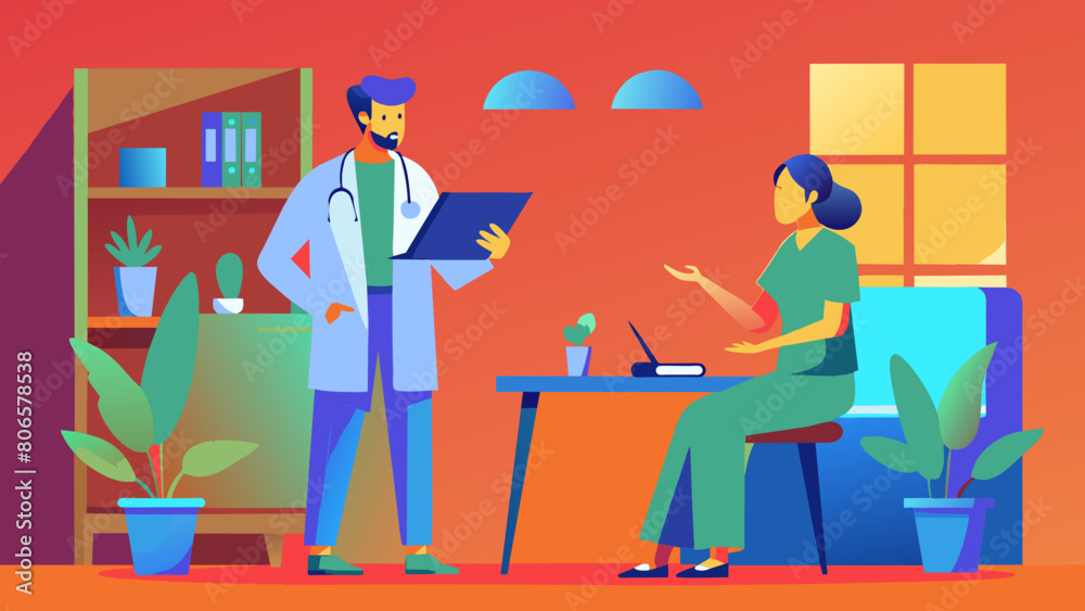 the doctor talks to the nurse, explains something, realistically the doctor talks to the nurse, explains something, realistically