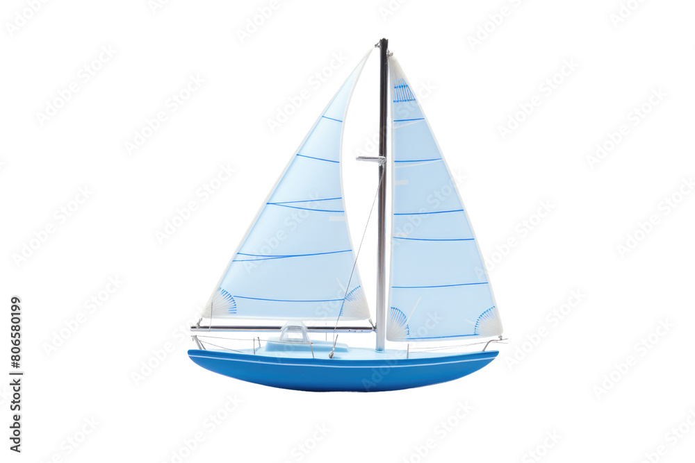 Sailing Into Dreams on White or PNG Transparent Background.