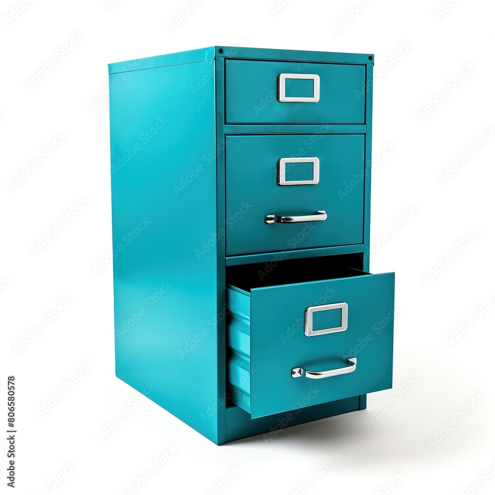 Filing cabinet turquoiseblue Filing cabinet turquoiseblue