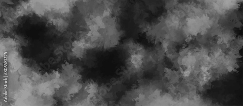 Abstract smoke on black and Fog background.  Isolated black background. fume overlay design and smoky effect for photos design.  photo