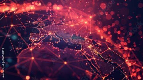 A dynamic motion graphic illustrating the exponential growth potential of small businesses leveraging technology and global connectivity. photo