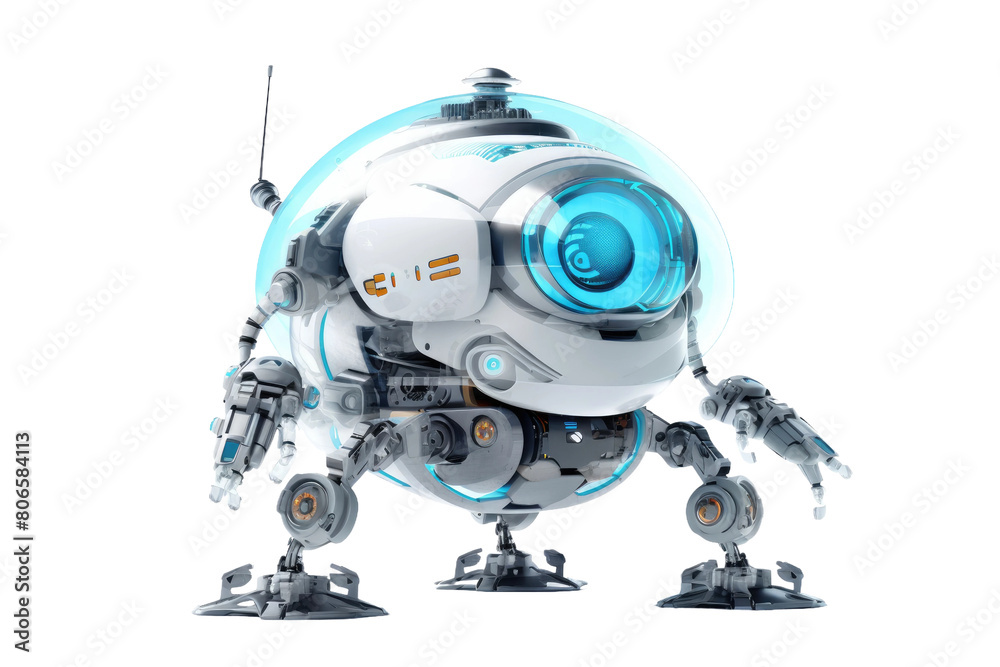 The Metallic Guardian of Infinite Potential on White or PNG Transparent Background. The Metallic Guardian of Infinite Potential on White or PNG Transparent Background.