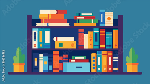 A picture of a bookshelf filled with books of different genres showcasing the dream of being an avid reader and constantly learning new things..