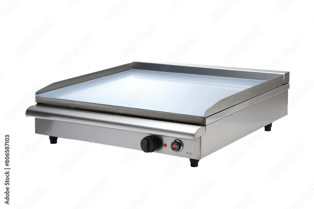 The Sizzling Symphony of the Electric Griddle on White or PNG Transparent Background.