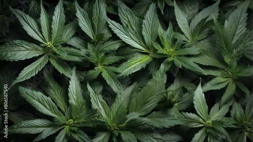 pattern of cannibis leaves